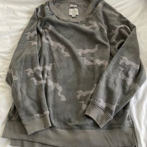 American Eagle Camouflage Print Sweatshirt Oversized Fit